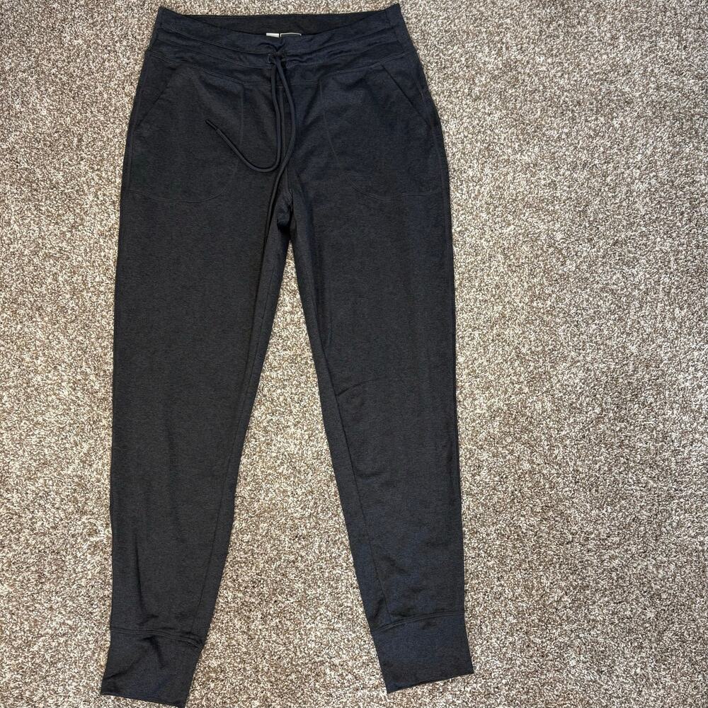 Lolë Charcoal Gray Lounge Jogger Pants Drawstring Stretch Pockets Womens